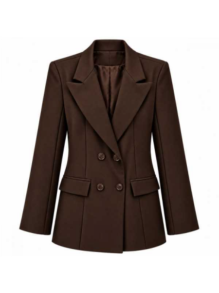 Blazer Doppiopetto Con Revers Ampi