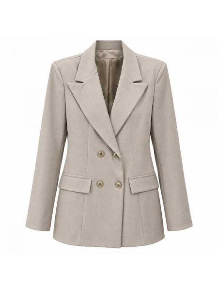 Blazer Doppiopetto Con Revers Ampi