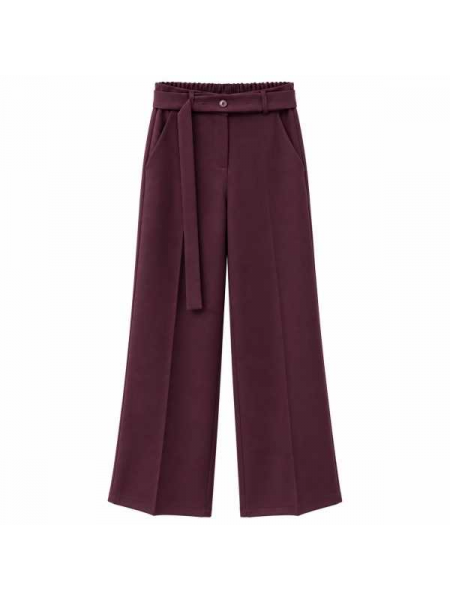 Pantalone Donna Elegante A Palazzo Con Cintura – Vita Alta
