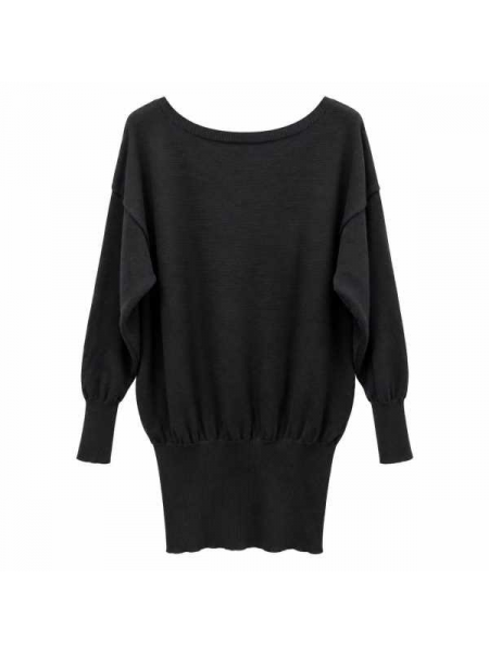 Vestitino In Maglia Con Maniche A Pipistrello
