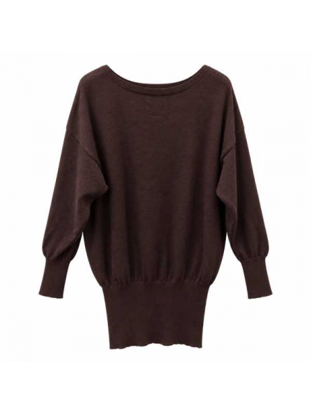 Vestitino In Maglia Con Maniche A Pipistrello
