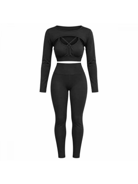 Coordinato 3 Pezzi Con Top, Coprispalle E Leggings
