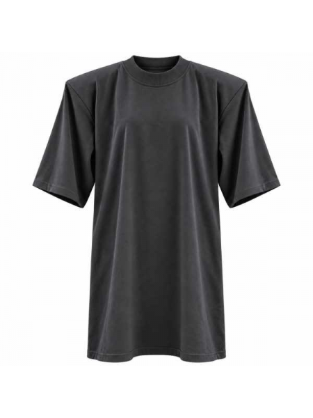 T-Shirt Lunga Con Maxi Spalline
